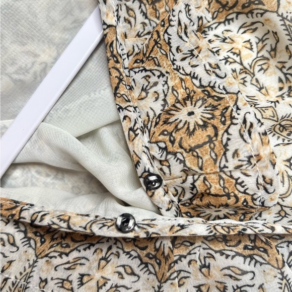 Hayden Brown Empire Waist Sundress with Bishop Sleeves Size 1XL - Picture 8 of 9